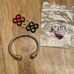 Premier Designs Silver and Gold Bangle